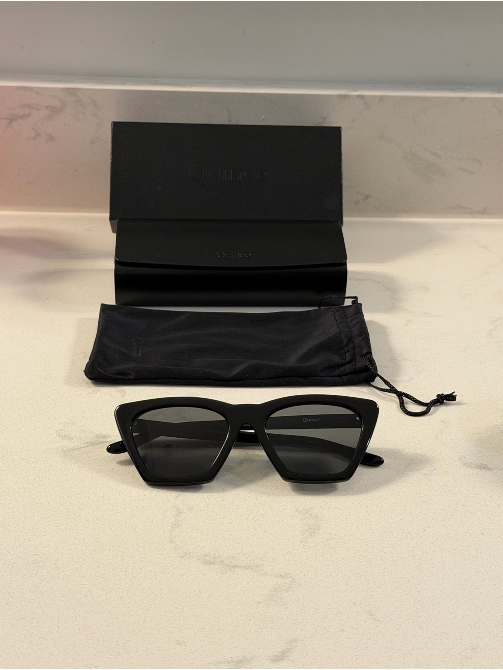 Quince Andy Black polarized sunglasses